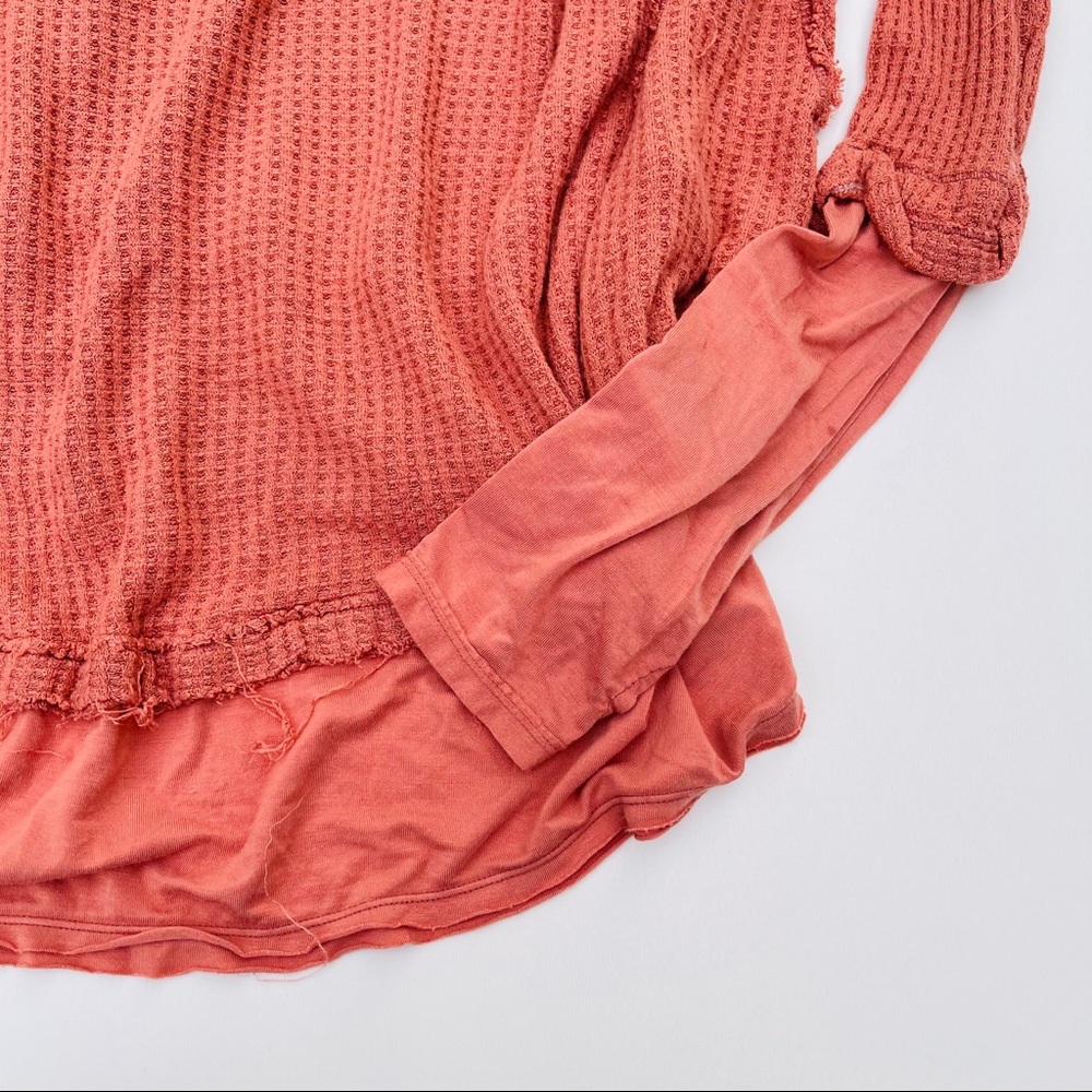 Free People Slouchy  Laguna Thermal Top | SZ M - Picture 5 of 10